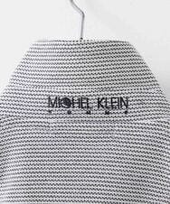 MNKGS02130 MICHEL KLEIN HOMME(ミッシェルクラン オム) 《日本製》幾何柄ポロシャツ ホワイト(90)