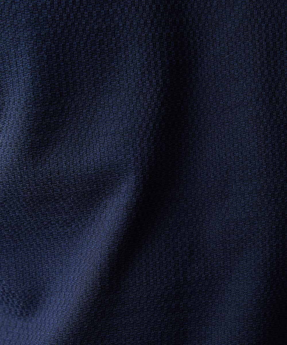 MNKGS11110 MICHEL KLEIN HOMME(ミッシェルクラン オム) 【2023年モデル】格子柄リンクス半袖カットソー ネイビー(56)