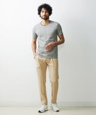 MNKGS13110 MICHEL KLEIN HOMME(ミッシェルクラン オム) 《日本製》ボタニカル柄半袖カットソー カーキ(36)