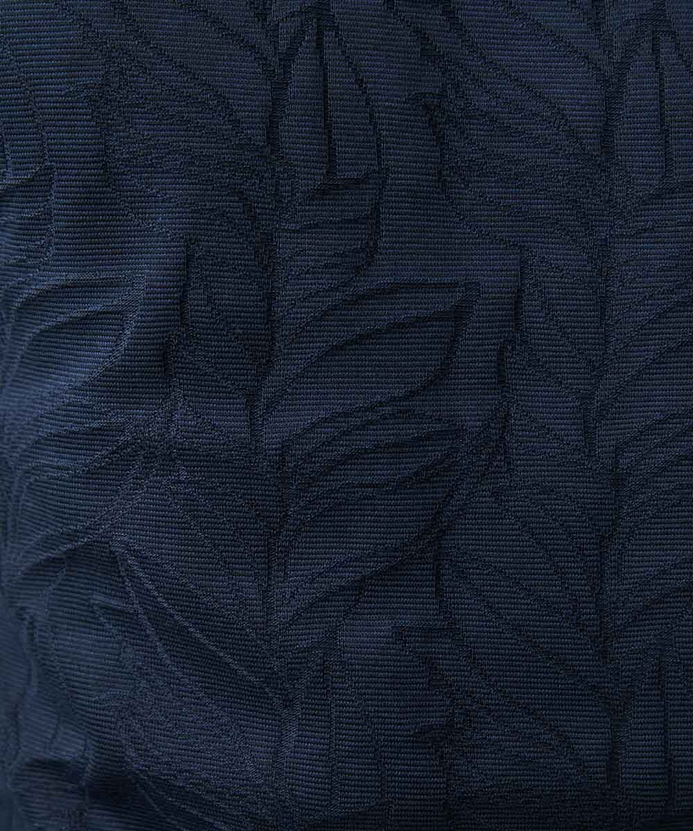 MNKGS13110 MICHEL KLEIN HOMME(ミッシェルクラン オム) 《日本製》ボタニカル柄半袖カットソー ブルー(56)