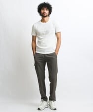 MNKGS13110 MICHEL KLEIN HOMME(ミッシェルクラン オム) 《日本製》ボタニカル柄半袖カットソー ホワイト(90)