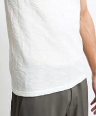 MNKGS13110 MICHEL KLEIN HOMME(ミッシェルクラン オム) 《日本製》ボタニカル柄半袖カットソー ホワイト(90)