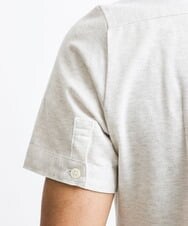 MNKGS20130 MICHEL KLEIN HOMME(ミッシェルクラン オム) 《日本製》スキッパー衿ポロシャツ アイボリー(80)