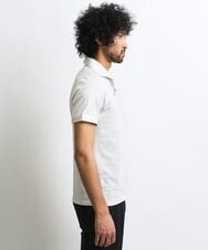 MNKGS20130 MICHEL KLEIN HOMME(ミッシェルクラン オム) 《日本製》スキッパー衿ポロシャツ アイボリー(80)