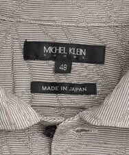 MNKGS23150 MICHEL KLEIN HOMME(ミッシェルクラン オム) 《日本製》ボタニカル柄ポロシャツ カーキ
