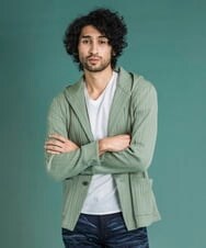 MNKGS31250 MICHEL KLEIN HOMME(ミッシェルクラン オム) プリーツパーカー カーキ(36)