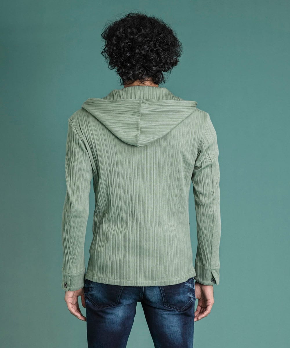 MNKGS31250 MICHEL KLEIN HOMME(ミッシェルクラン オム) プリーツパーカー カーキ(36)