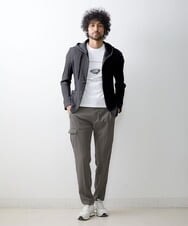 MNKGS31250 MICHEL KLEIN HOMME(ミッシェルクラン オム) プリーツパーカー ネイビー(57)
