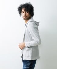 MNKGS31250 MICHEL KLEIN HOMME(ミッシェルクラン オム) プリーツパーカー ライトグレー(91)