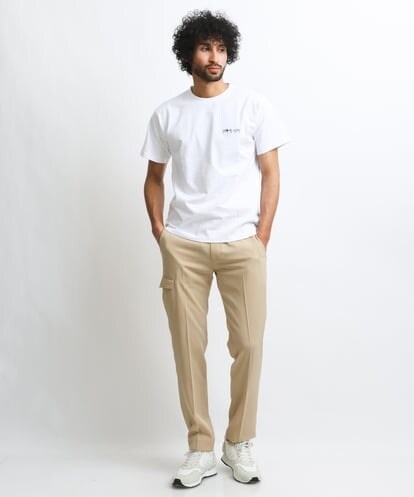 MNKGS70113 MICHEL KLEIN HOMME 『レッドカップキャンペーン』ロゴ刺繍カットソー