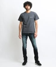 MNKGS70113 MICHEL KLEIN HOMME(ミッシェルクラン オム) 『レッドカップキャンペーン』ロゴ刺繍カットソー ダークグレー(93)