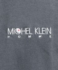 MNKGS70113 MICHEL KLEIN HOMME(ミッシェルクラン オム) 『レッドカップキャンペーン』ロゴ刺繍カットソー ダークグレー(93)