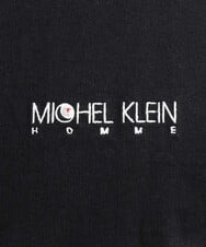 MNKGS70113 MICHEL KLEIN HOMME(ミッシェルクラン オム) 『レッドカップキャンペーン』ロゴ刺繍カットソー ブラック(94)