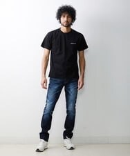MNKGS70113 MICHEL KLEIN HOMME(ミッシェルクラン オム) 『レッドカップキャンペーン』ロゴ刺繍カットソー ブラック(94)