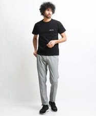 MNKGS70113 MICHEL KLEIN HOMME(ミッシェルクラン オム) 『レッドカップキャンペーン』ロゴ刺繍カットソー ブラック(94)