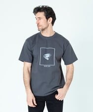 MNKGS71123 MICHEL KLEIN HOMME(ミッシェルクラン オム) 『レッドカップキャンペーン』プリントカットソー ダークグレー(93)