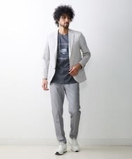 MNKGS71123 MICHEL KLEIN HOMME(ミッシェルクラン オム) 『レッドカップキャンペーン』プリントカットソー ダークグレー