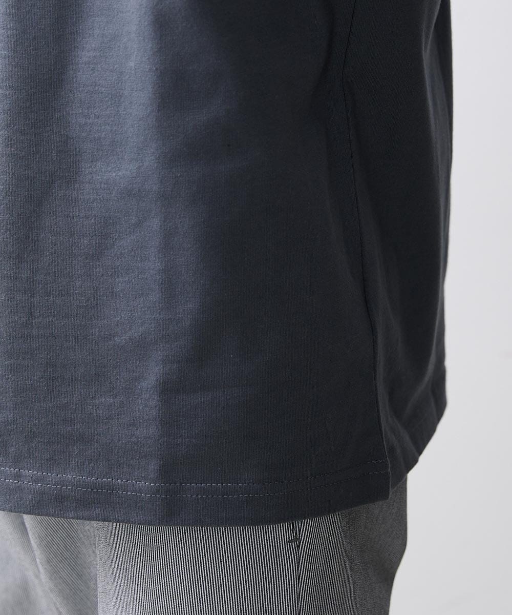 MNKGS71123 MICHEL KLEIN HOMME(ミッシェルクラン オム) 『レッドカップキャンペーン』プリントカットソー ダークグレー