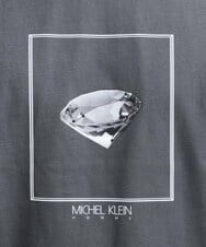 MNKGS71123 MICHEL KLEIN HOMME(ミッシェルクラン オム) 『レッドカップキャンペーン』プリントカットソー ダークグレー