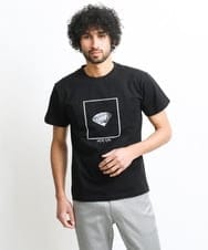 MNKGS71123 MICHEL KLEIN HOMME(ミッシェルクラン オム) 『レッドカップキャンペーン』プリントカットソー ブラック