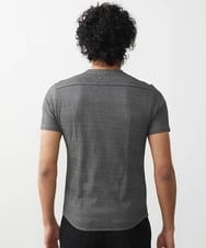 MNKGT11110 MICHEL KLEIN HOMME(ミッシェルクラン オム) 『レッドカップキャンペーン』《日本製》格子柄リンクス半袖カットソー ブラウン