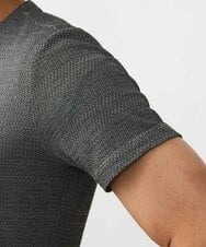 MNKGT11110 MICHEL KLEIN HOMME(ミッシェルクラン オム) 『レッドカップキャンペーン』《日本製》格子柄リンクス半袖カットソー ブラウン