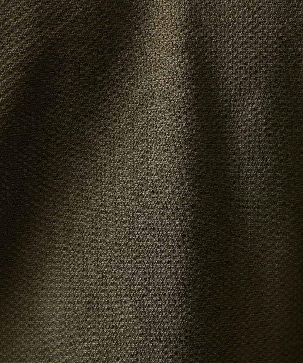 MNKGV56150 MICHEL KLEIN HOMME(ミッシェルクラン オム) 《日本製》チェック柄クルーネック半袖カットソー カーキ(36)