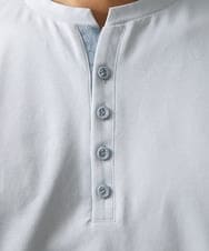 MNKGV57150 MICHEL KLEIN HOMME(ミッシェルクラン オム) 《日本製》ヘンリーネック半袖カットソー グリーン