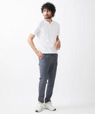 MNKGV57150 MICHEL KLEIN HOMME(ミッシェルクラン オム) 《日本製》ヘンリーネック半袖カットソー ホワイト