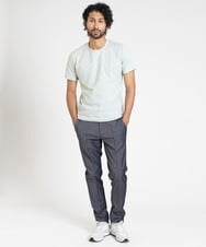 MNKGX54150 MICHEL KLEIN HOMME(ミッシェルクラン オム) ボタニカル柄クルーネック半袖Tシャツ グリーン