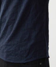 MNKGX54150 MICHEL KLEIN HOMME(ミッシェルクラン オム) ボタニカル柄クルーネック半袖Tシャツ ネイビー