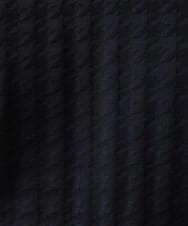 MNKGX55130 MICHEL KLEIN HOMME(ミッシェルクラン オム) 《日本製》千鳥柄半袖カットソー ブラック