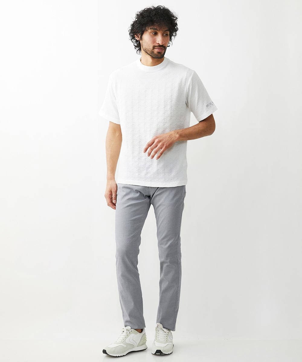 MNKGX58150 MICHEL KLEIN HOMME(ミッシェルクラン オム) ニット半袖Tシャツ セットアップ ホワイト