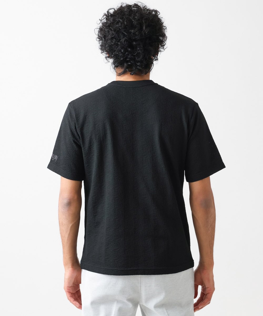 MNKGX58150 MICHEL KLEIN HOMME(ミッシェルクラン オム) ニット半袖Tシャツ セットアップ ブラック