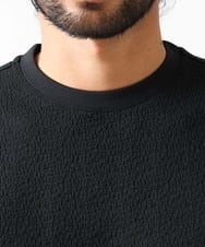 MNKGX58150 MICHEL KLEIN HOMME(ミッシェルクラン オム) ニット半袖Tシャツ セットアップ 24SS ブラック(94)