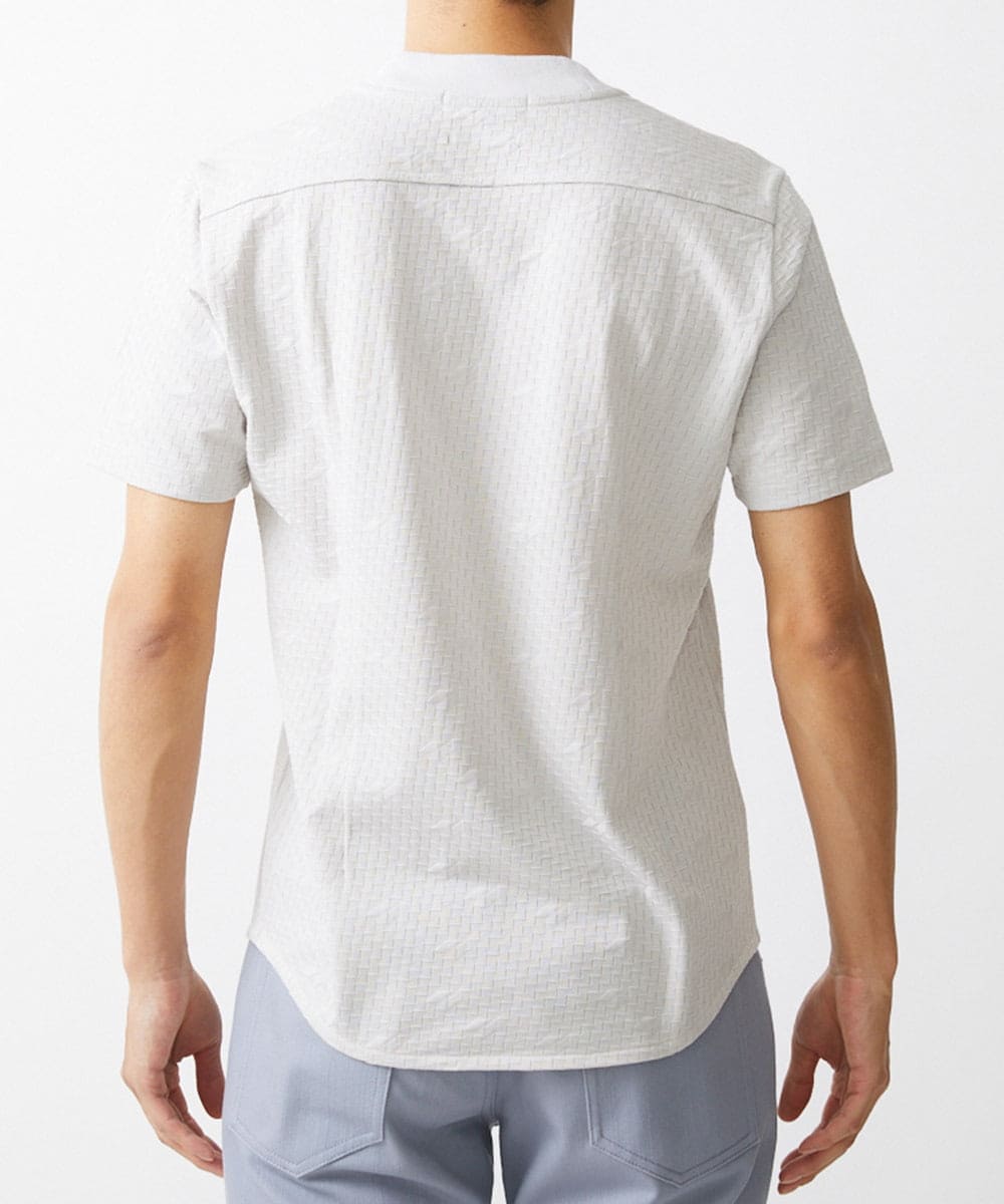 MNKGX59130 MICHEL KLEIN HOMME(ミッシェルクラン オム) Vネック半袖Tシャツ ライトグレー
