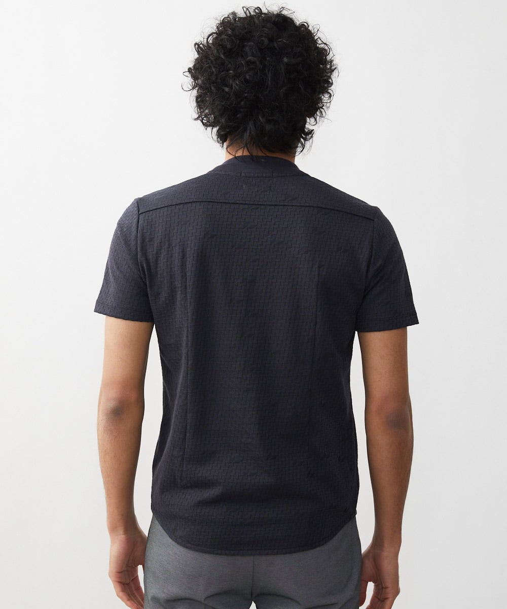 MNKGX59130 MICHEL KLEIN HOMME(ミッシェルクラン オム) Vネック半袖Tシャツ ダークグレー