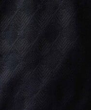 MNKGX60160 MICHEL KLEIN HOMME(ミッシェルクラン オム) 《日本製》ダイヤ柄半袖ポロシャツ ブラック