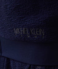 MNKGX68250 MICHEL KLEIN HOMME(ミッシェルクラン オム) ブランドロゴ刺繍入りニットパーカー セットアップ ネイビー(57)