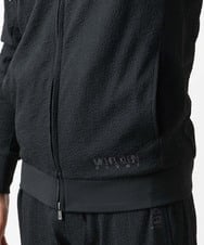 MNKGX68250 MICHEL KLEIN HOMME(ミッシェルクラン オム) ブランドロゴ刺繍入りニットパーカー セットアップ ブラック