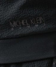 MNKGX68250 MICHEL KLEIN HOMME(ミッシェルクラン オム) ブランドロゴ刺繍入りニットパーカー セットアップ ブラック