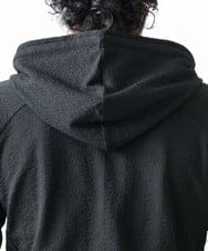 MNKGX68250 MICHEL KLEIN HOMME(ミッシェルクラン オム) ブランドロゴ刺繍入りニットパーカー セットアップ ブラック