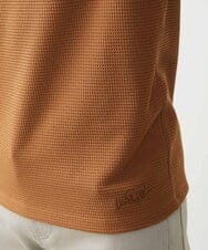 MNKGX75130 MICHEL KLEIN HOMME(ミッシェルクラン オム) 《日本製》ワッフル半袖カットソー ブラウン