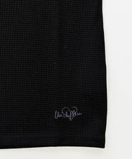 MNKGX75130 MICHEL KLEIN HOMME(ミッシェルクラン オム) 《日本製》ワッフル半袖カットソー ブラック