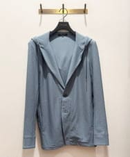 MNKHC33300 MICHEL KLEIN HOMME(ミッシェルクラン オム) サッカー柄フードジャケット ライトブルー