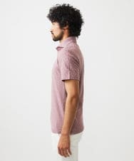 MNKHC61180 MICHEL KLEIN HOMME(ミッシェルクラン オム) 《日本製》幾何学柄ポロシャツ ピンク