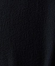 MNKHC62180 MICHEL KLEIN HOMME(ミッシェルクラン オム) 《日本製》モザイク柄ジップアップポロシャツ ブラック