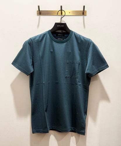 MNKHC65130 MICHEL KLEIN HOMME ニット衿クルーネックカットソー