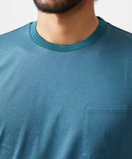 MNKHC65130 MICHEL KLEIN HOMME(ミッシェルクラン オム) ニット衿クルーネックカットソー グリーン