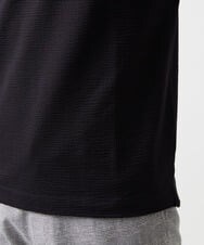 MNKHF74180 MICHEL KLEIN HOMME(ミッシェルクラン オム) サッカージャージ半袖ポロシャツ ブラック